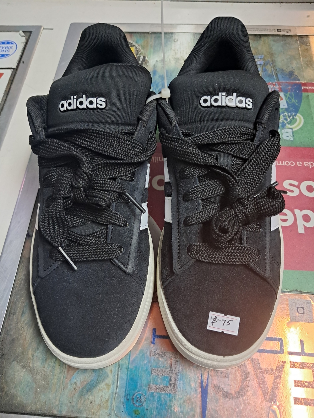 adidas Kids Black Low-Top Sneakers